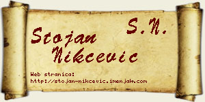 Stojan Nikčević vizit kartica